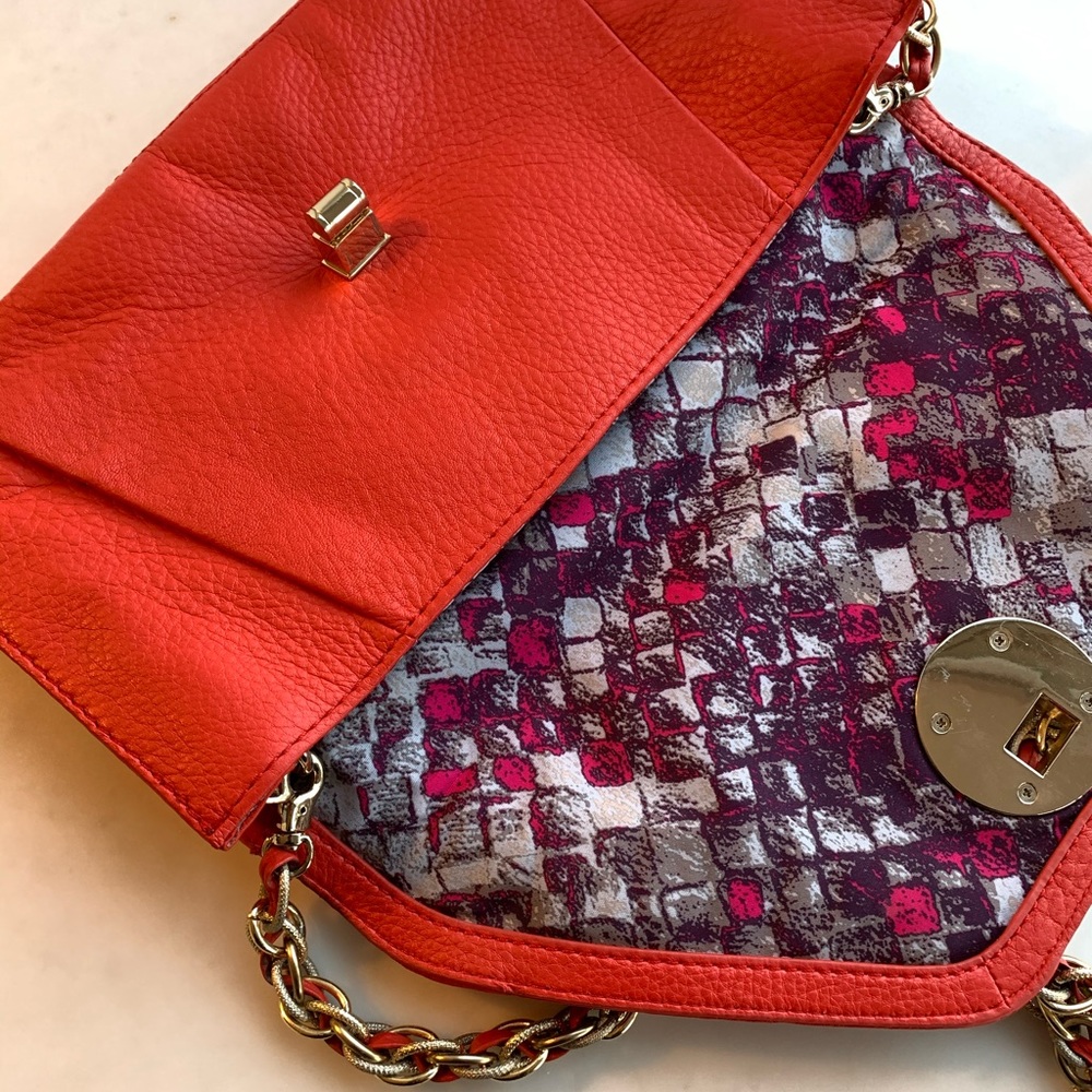 Elliott Lucca Red Envelope Clutch/Shoulder Bag - Picture 6 of 7